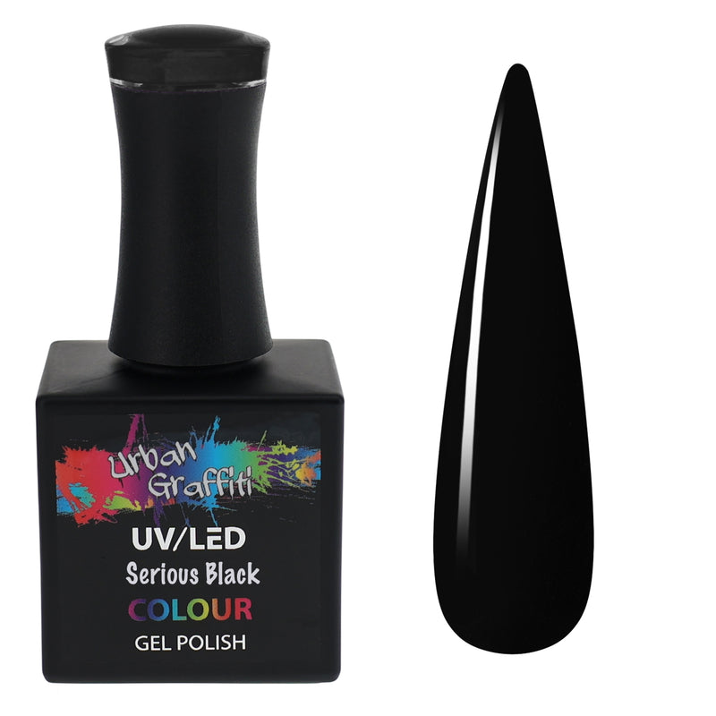 Serious Black - UGGP-A0002 Αστικός Γκράφιτι Τζελ Βερνίκι 15ml