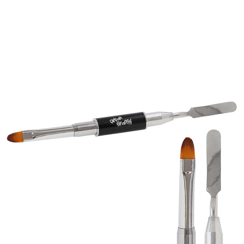 Urban Graffiti Acrygel Dual Tool and Brush Spatula. Master your hybrid gel applications with the ultimate 2-in-1 solution.